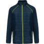 WK Designed To Work Veste Day To Day bi-matière unisexe navy/fluorescent_yellow