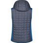 James&Nicholson Ladies´ Knitted Hybrid Vest royal_melange/anthracite_melange