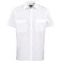 Premier Chemise pilote à manches courtes pour homme white
