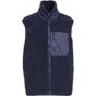 Build Your Brand Bonded Sherpa Vest navy