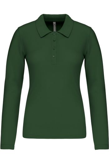 Image produit Polo piqué manches longues femme 