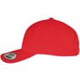 flexfit 5-Panel Premium Curved Visor Snapback Cap red