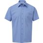 Premier Chemise popeline à manches courtes pour homme - mid_blue - L