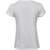 tee jays Women's roll-up tee white