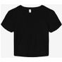 Bella Women's micro rib baby tee solid_black_blend