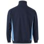 Velilla Sweat bicolore zippé navy/sky_blue