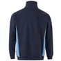 Velilla Sweat bicolore zippé navy/sky_blue