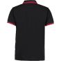 Kustom Kit Tipped Collar Polo Black / Red