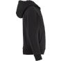 Build Your Brand Kids Fluffy Zip Hoody Black