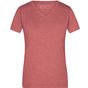 James&Nicholson Ladies' Heather T-Shirt red_melange
