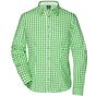 James&Nicholson Ladies´ Traditional Shirt green/white