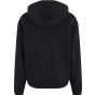 Build Your Brand Fluffy Zip Hoody black
