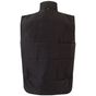 Velilla Gilet matelassé bicolore multipoches black/lime