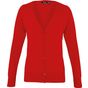 Premier Cardigan col V pour femme red