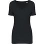 Kariban T-shirt Lyocell TENCEL™ col V manches courtes femme - 145 g black