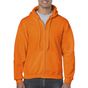 Gildan Adult Full Zip Hooded Sweatshirt safety_orange
