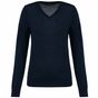 Kariban Premium Pull Mérinos col V femme deep_navy