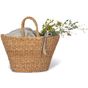Kimood Panier tressé à la main seagrass