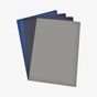 Blaxus Lot 4 feuilles - Flex PU 400 - Bleu léger, Bleu Royal, Bleu Marine, Gris