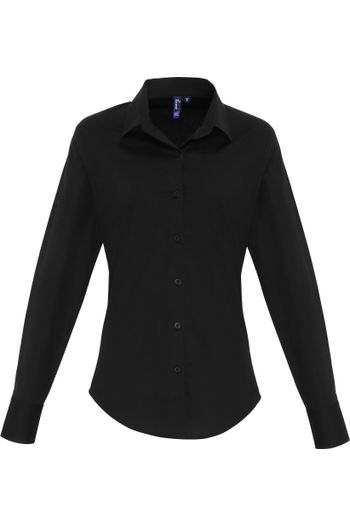 Image produit Chemise en popeline Stretch manches longues pour femme