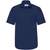 fruit of the loom Men´s Short Sleeve Poplin Shirt bleu marine