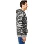 Burnside Full Zip Camo Hooded Fleece Jacket black_camo