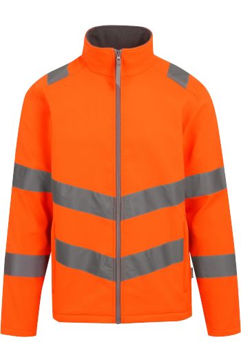 Men's Hi-Vis Pro Contract Ablaze 2 Layer Softshell Jacket