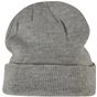Build Your Brand Heavy Knit Beanie heather_grey