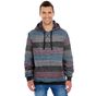 Burnside Printed Striped Marl Pullover red/black_striped