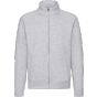 fruit of the loom Pemium sweat jacket heather_grey