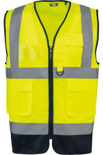 Image produit Gilet de sécurité haute visibilité recyclé avec zip unisexe