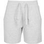 Build Your Brand Ladies Terry Shorts heather_grey