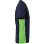 Velilla Polo bicolore manches courtes navy/lime