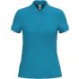 iDeal Basic Brand Polo piqué femme 180 ideal_atoll_blue