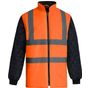 Yoko  Veste matelassée haute visibilité avec manches détachables hi_vis_orange/navy