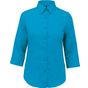 Kariban chemise manches 3/4 femme bright_turquoise