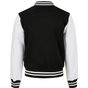 Build Your Brand Kids Organic Sweat College Jacket black/white