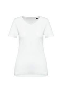 Image produit T-shirt Supima® col V manches courtes femme