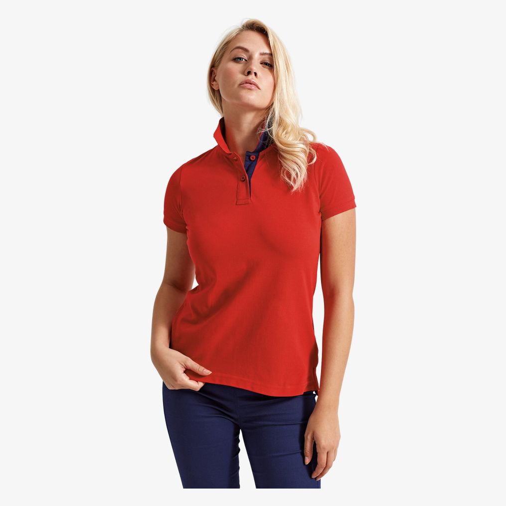 Polo contrasté femme asquith & fox