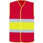 Korntex National safety vest Red / Yellow / Red