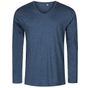 Xo by Promodoro Men´s V-Neck T-Shirt Longsleeve heather_navy