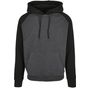 Build Your Brand Basic Basic Raglan Hoody charcoal/black