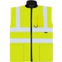Korntex Hi-Vis reversible safety bodywarmer ural 2-in-1 Signal yellow