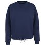 Build Your Brand Ladies Oversize Crewneck light_navy