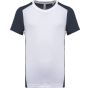 ProAct T-shirt de sport écoresponsable bicolore homme white/navy