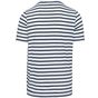 kariban T-shirt rayé marin avec poche manches courtes striped_white/navy