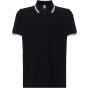 JHK Man regular polo black/white