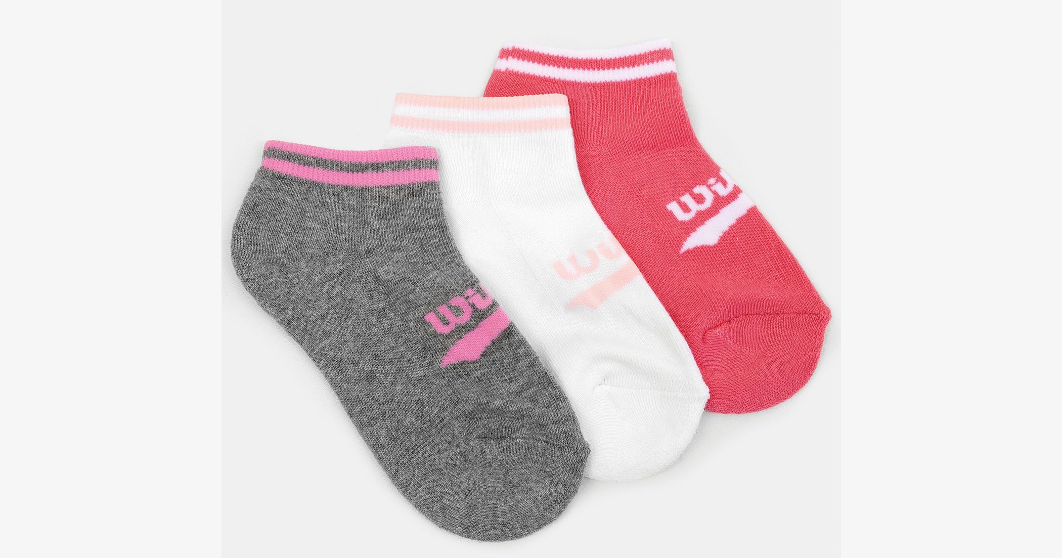 Chaussettes Wilson S7012577 Girls Trainer Socks (Lot de 3 paires)
