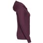 Russell Authentic Sweat capuche zippé femme burgundy