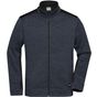 James&Nicholson Men´s Knitted Workwear Fleece Jacket -STRONG- carbon_melange/black